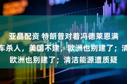 亚晶配资 特朗普对着冯德莱恩满嘴跑火车：风车杀人，美国不建，欧洲也别建了；清洁能源遭质疑